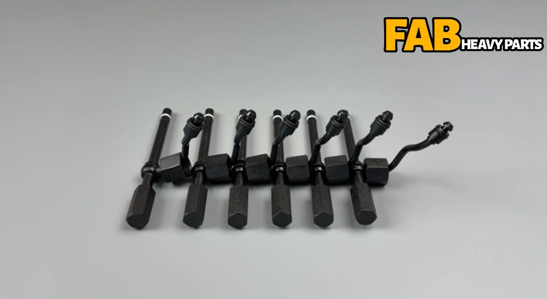6 PCS New Fuel Injector 9L6969 9L-6969 0R2504 0R-2504 Fits for Caterpillar CAT 3208 Engine 225 Excavator 910 Loader