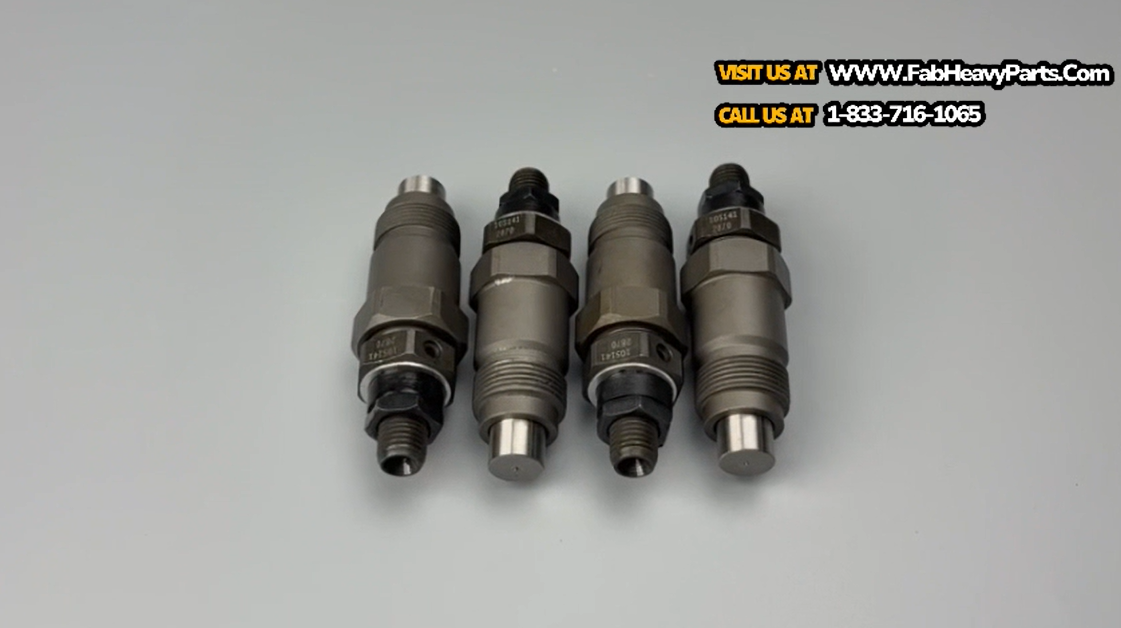 4 Piece Fuel Injector 105141-2870 8-97025466-0 8970254660 Fits for Isuzu Engine 4BD2 3.9L