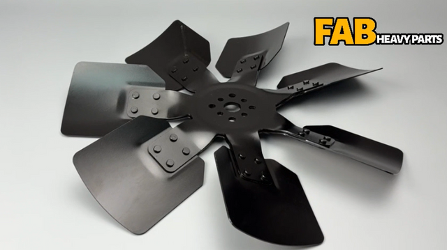 7 Blade Cooling Fan 185377A1 for Case 580N 586H 588H 580SL 590SL 588G for New Holland U80C U80B