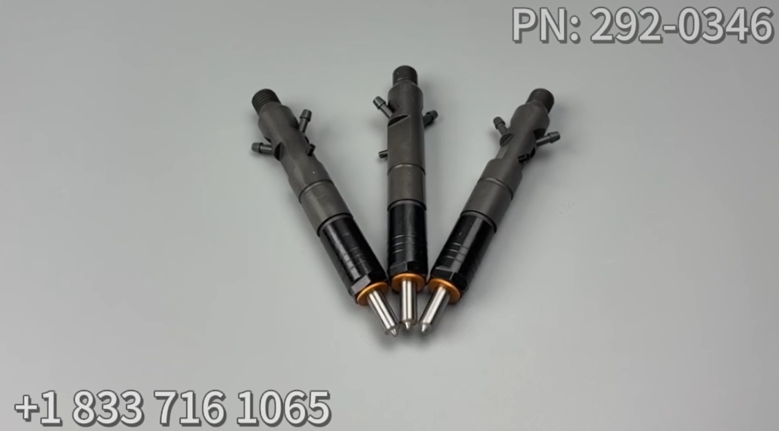 3 PCS Fuel Injectors 292-0346 2920346 Fits for Caterpillar CAT Engine C3.3