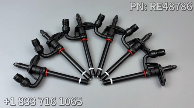 6PCS Fuel Injector RE48786 Fits for John Deere 350 330B 5303 6110 5220 1450 1550 4045 1450