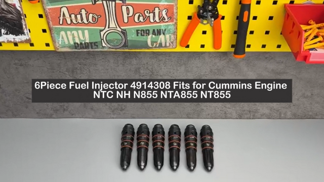 6Piece Fuel Injector 4914308 Fits for Cummins Engine NTC NH N855 NTA855 NT855