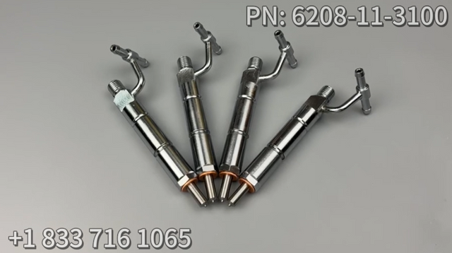 4 Piece Fuel Injector 6208-11-3100 Fits for Komatsu Engine SAA4D95LE-3A-4M SAA4D95LE-3B-4A Excavator PC130F-7