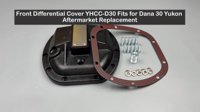 Front Differential Cover YHCC-D30 Fits for Dana 30 Yukon Aftermarket Replacement