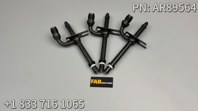 3 PCS Fuel Injector AR89564 Fits for John Deere 3164D 4219DF 6329D 4239D 4239T Engine JD544 JD544A Loader