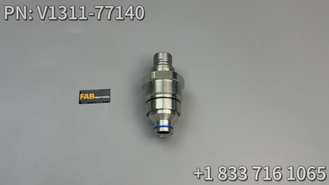 V1311-77140 Male Flat Face Coupler Fits Kubota SV65 SVL95-2SC SVL95-2S SVL75-2CA SVL75-2C SVL75-2 SSV75