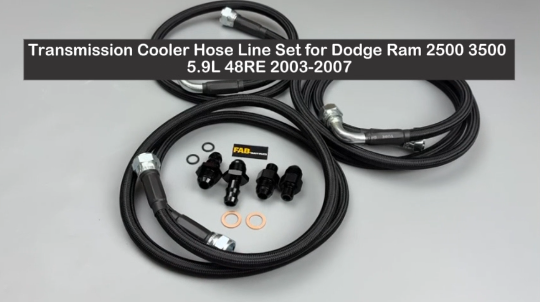 Transmission Cooler Hose Line Set for Dodge Ram 2500 3500 5.9L 48RE 2003-2007