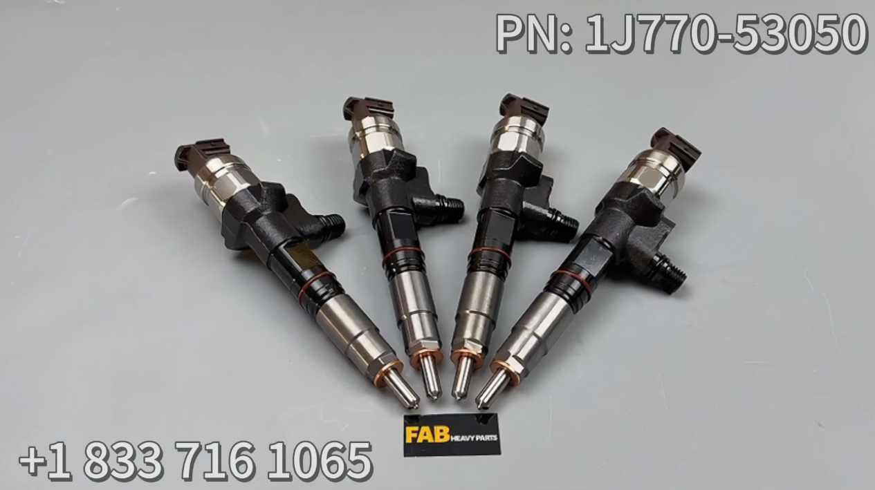 4 PCS Fuel Injector 1J770-53050 1J770-53070 1J770-53074 1J770-53051 295050-1980 for Kubota Engine V3307-CR-TE4 V3307 Tier 4