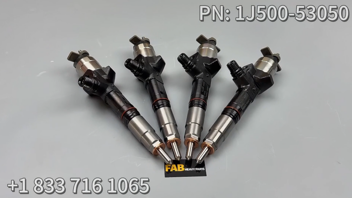 4X Fuel Injector 1J500-53050 Fits for Kubota V3800 Engine M100 M8560 Loader SVL90-2