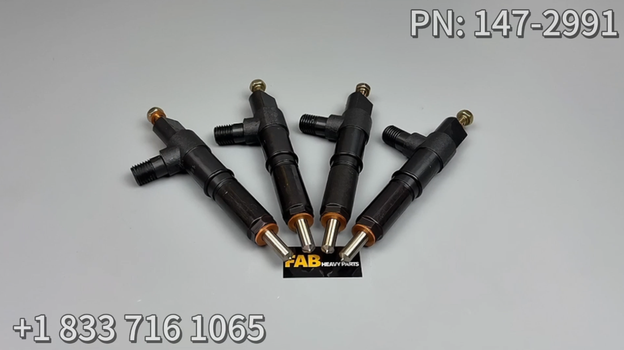 4 Piece 147-2991 1472991 Fuel Injector Fits For Caterpillar CAT Loader 216 226 228 236 247 267 Engine 3034
