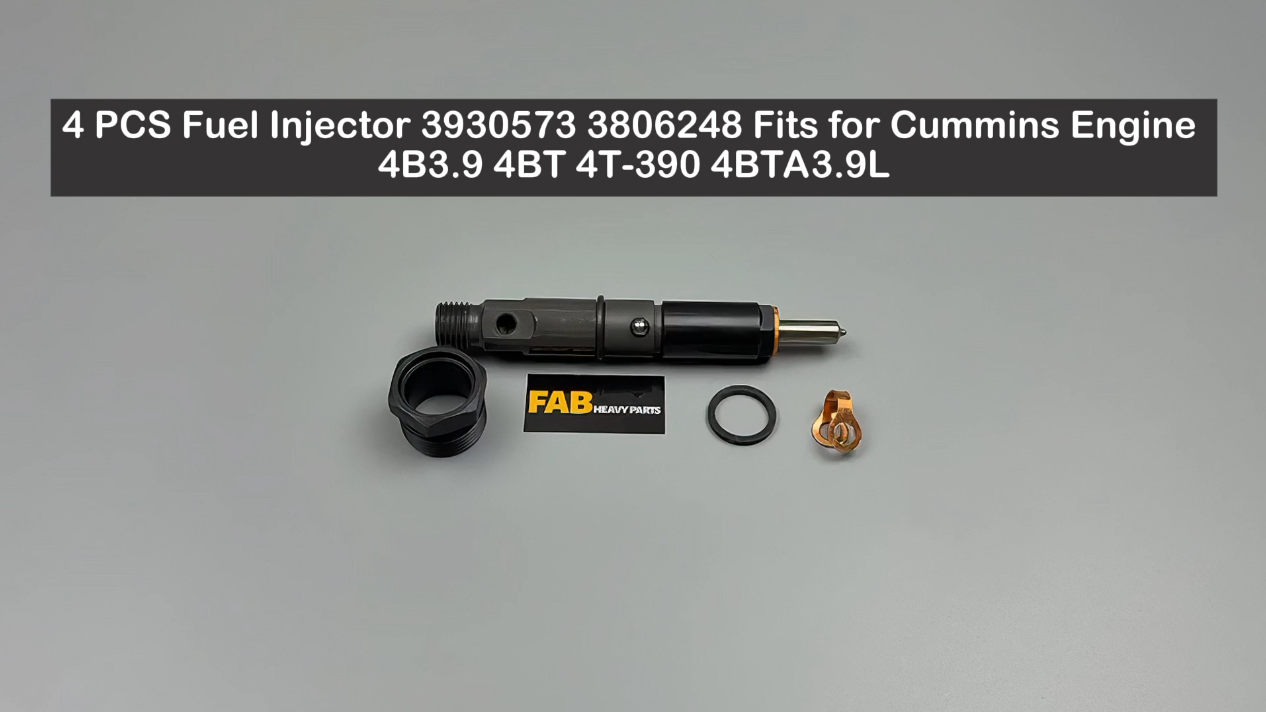 4 PCS Fuel Injector 3930573 3806248 Fits for Cummins Engine 4B3.9 4BT 4T-390 4BTA3.9L