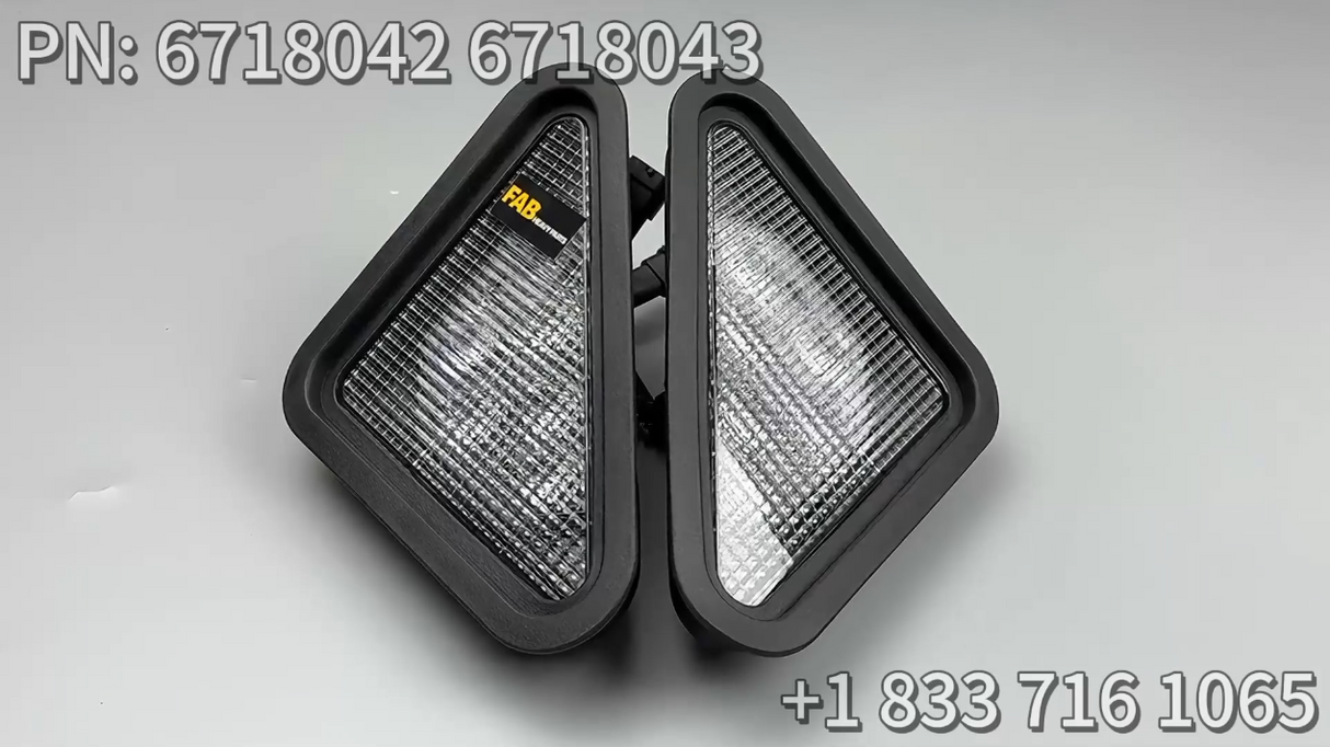 LED Headlight Kit 6718042 6718043 Aftermarket Replacement For Bobcat Skid Steer Loader 753 763 773 863 864 873 963 S100 S130 S150 S160 S175 S185 S205 S220 S250 S300 S330
