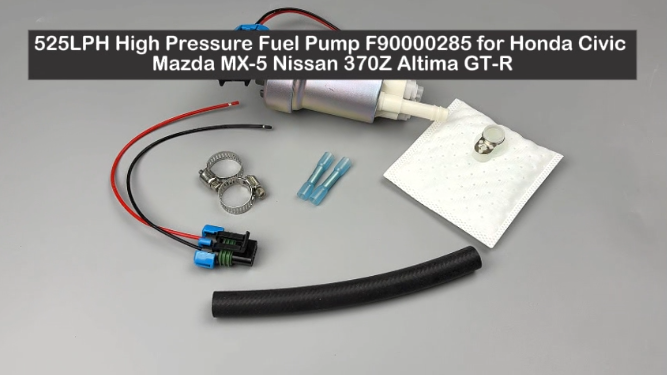 525LPH High Pressure Fuel Pump F90000285 for Honda Civic Mazda MX-5 Nissan 370Z Altima GT-R