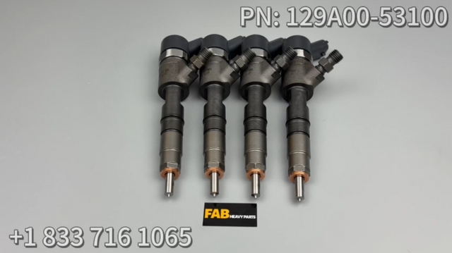 4 PCS Fuel Injector 129A00-53100 0445110463 for Yanmar Engine 4TNV88C 3TNV88C