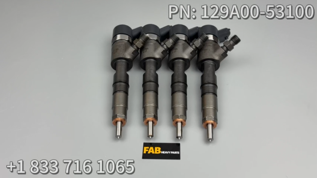 4 PCS Fuel Injector 129A00-53100 0445110463 for Yanmar Engine 4TNV88C 3TNV88C
