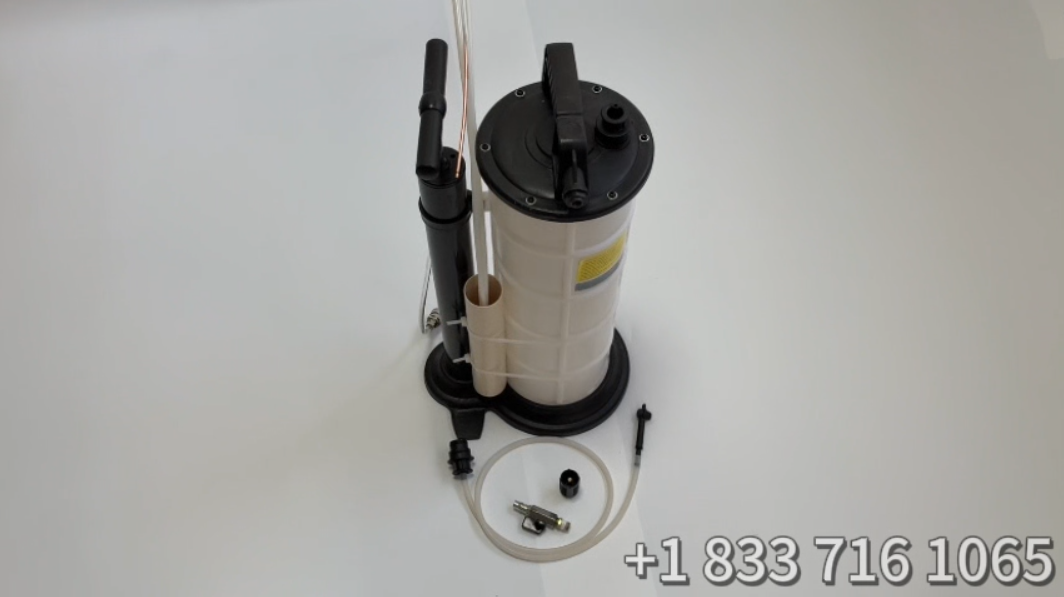 9L 2.4 Gallon Pneumatic&Manual Oil Extractor Pump Oil Changer Vacuum Fluid Evacuator Extractor