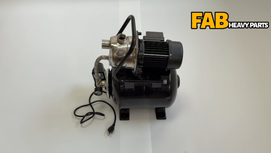 1.6HP Shallow Well Pump with Pressure Tank Garden Water Pump Irrigation Pump Automatic Stainless Steel Head