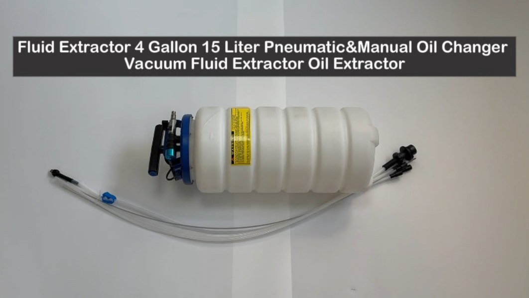Fluid Extractor 4 Gallon 15 Liter Pneumatic&Manual Oil Changer Vacuum Fluid Extractor Oil Extractor