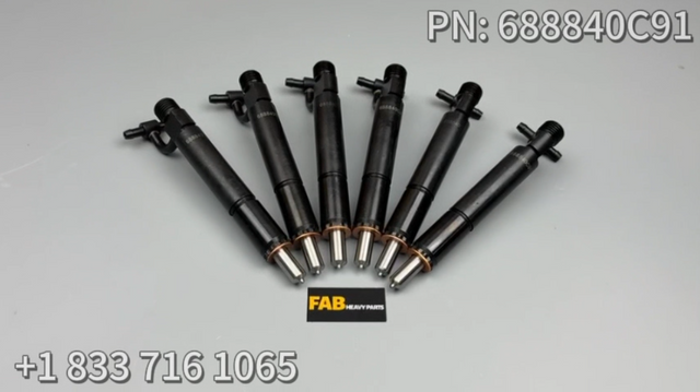 6Pcs Fuel Injector w/Nozzle 688840C91 749763C91 780328 Fits for Navistar Engine DT466