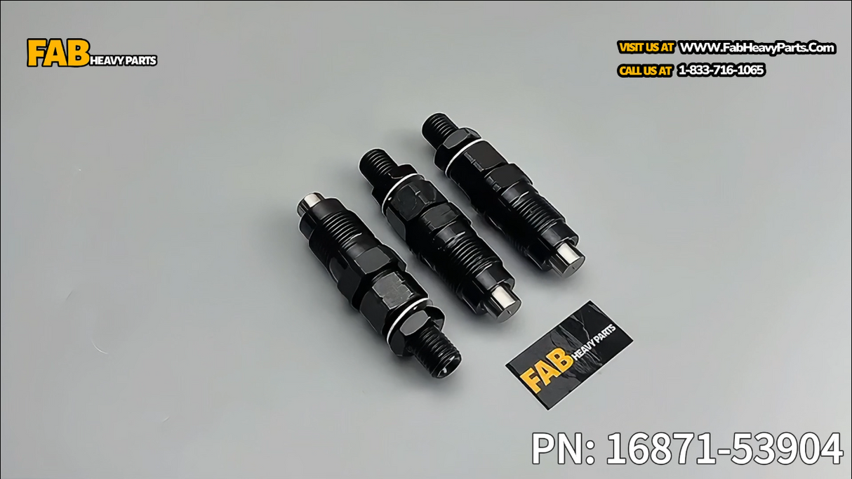 3 PCS Fuel Injector 16871-53904 16871-53900 for Kubota D902 D722 Z482 Z602 Engine