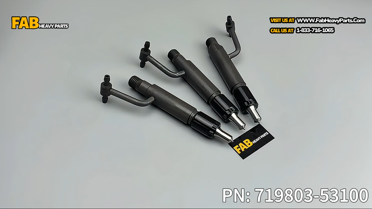 3 Piece Fuel Injector 719803-53100 Fits for Yanmar 3TNV82A Komatsu 3D82AE Engine
