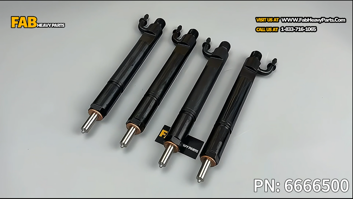 4PCS Fuel injector 6666500 for Deutz 1011 Engine Aftermarket Replacement For Bobcat 863 873 T200 Skid Steer Loader