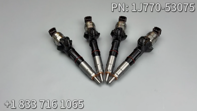 4 PCS Aftermarket Fuel Injector 1J770-53075 Fits for Kubota Engine V3307 Tractor M6060HDC M6060HFC M7060HDC M4-071HDC12