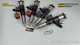 4 PCS Common Rail Injector for Denso 095000-6310 Fits for John Deere RE546784 RE531209 RE530362
