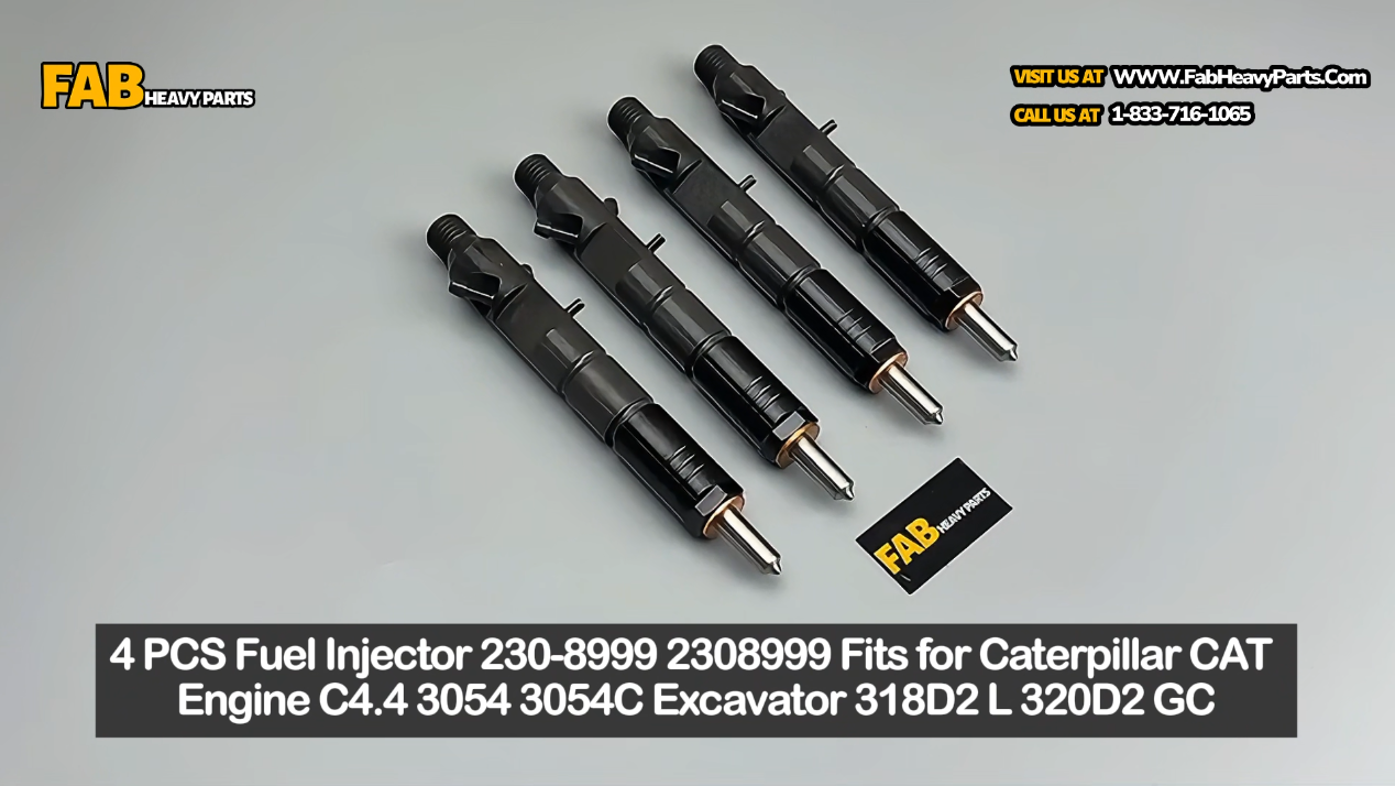 4 PCS Fuel Injector 230-8999 2308999 Fits for Caterpillar CAT Engine C4.4 3054 3054C Excavator 318D2 L 320D2 GC