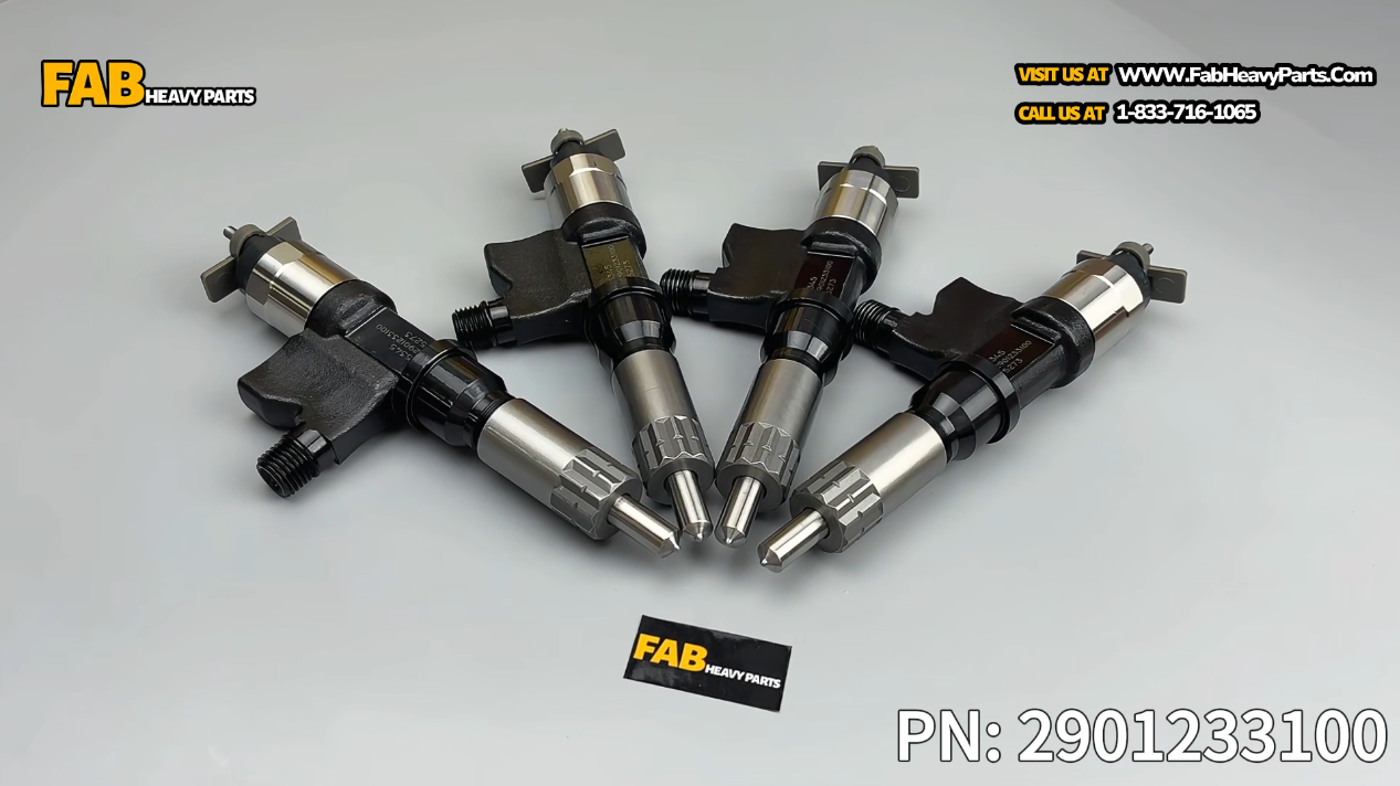 4 Pcs Fuel Injector 2901233100 Fits for 2004-2007 Isuzu 7.8L 6HK1 (LG4) Engine