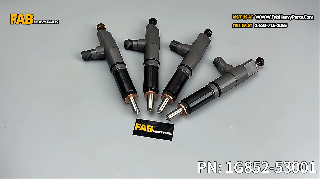 4 Piece Fuel Injector 1G852-53001 1G852-53002 for Kubota V2403 D1703 Engine
