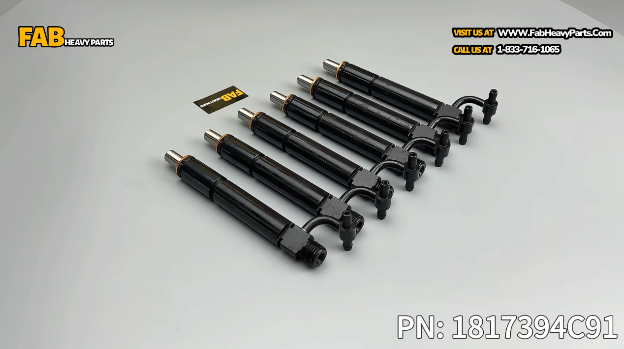 6X Fuel Injectors 1817394C91 1817395C1 781800 Fits for Navistar DT466 DTA466 Engines