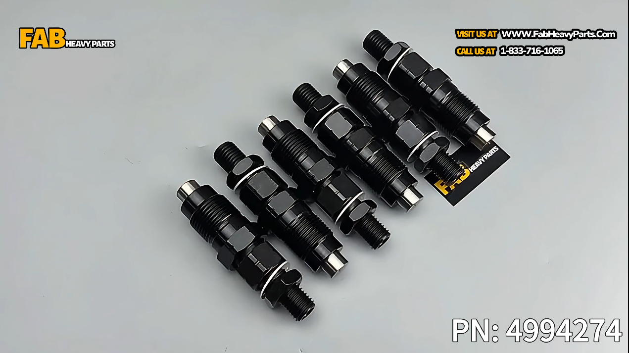6 PCS Fuel Injectors Set C4994274 4994274 Fits for Cummins Engine 6BT 6BTAA 5.9L