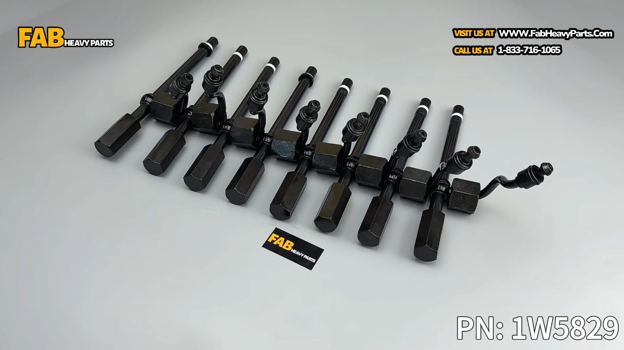 8 PCS Fuel Injector 1W5829 1W-5829 Fits for Caterpillar CAT 215 225 227 943 953 613B 613C Engine 3208 3204 3304
