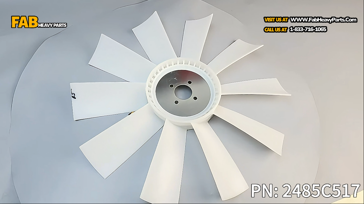 Fan Blade 2485C517 for Perkins Engine 1004-4 135Ti 1004-40 1004-42 1104D-E44T 1104D-44 1104C-44 1104C-E44T