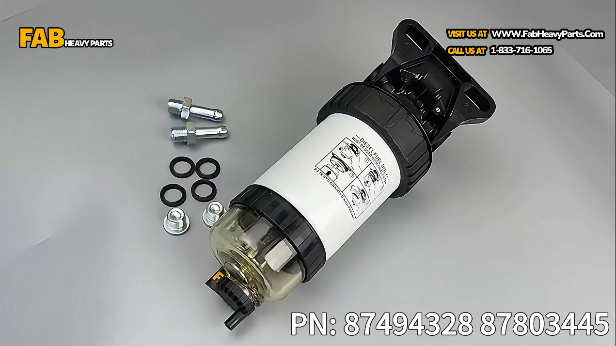 Fuel Filter 87494328 87803445 Fits for Case Backhoe Loader 580N 580SN 590SN