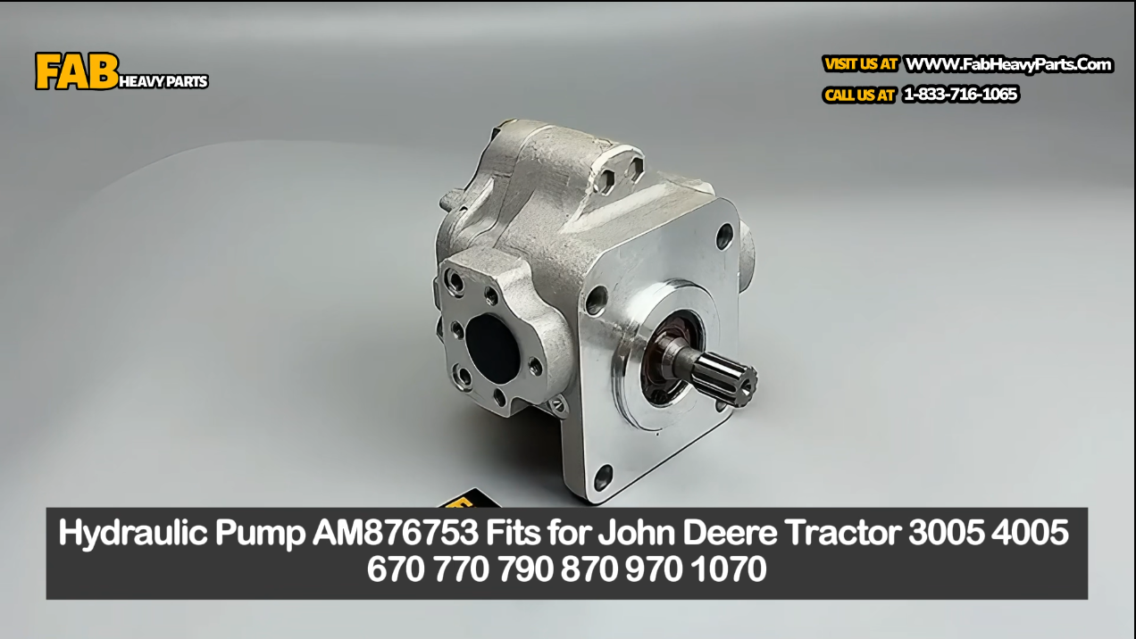 Hydraulic Pump AM876753 Fits for John Deere Tractor 3005 4005 670 770 790 870 970 1070