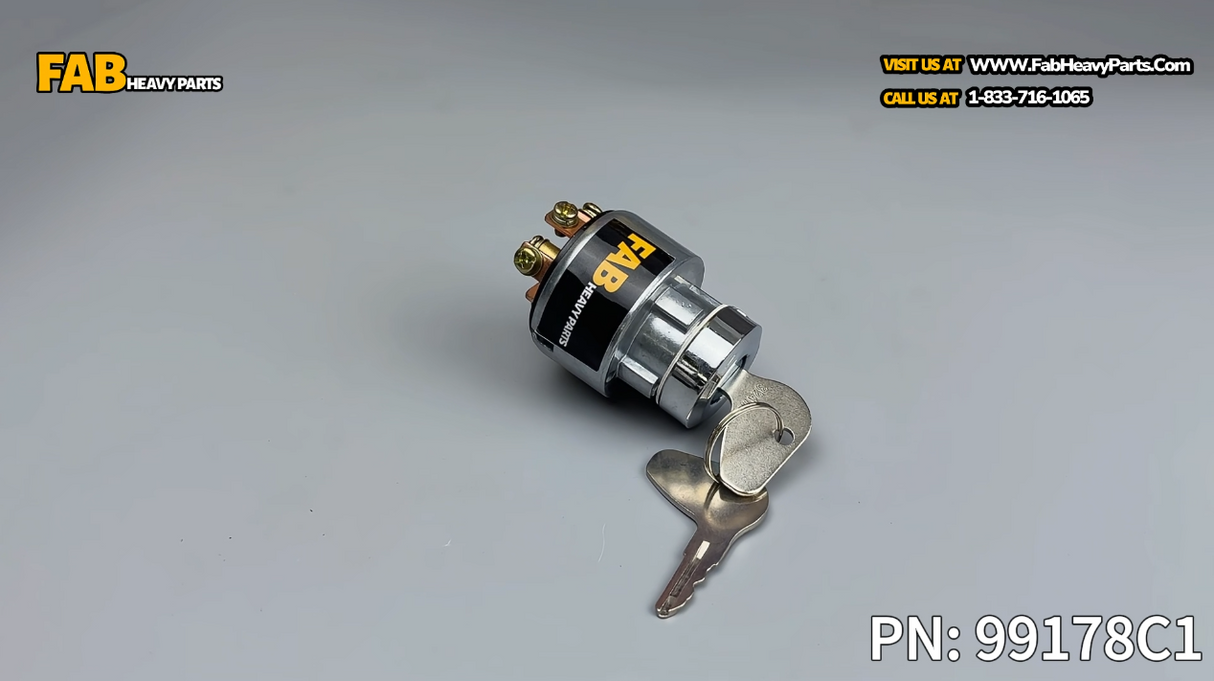 Ignition Switch with Keys 99178C1 Fits For Case 275 265 255 245 235 Tractor