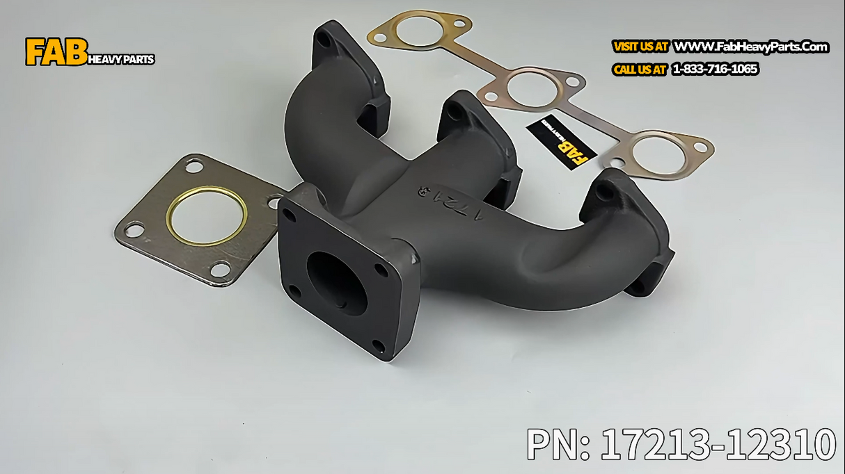 New Exhaust Manifold 17213-12310 for Kubota D905 D1005 D1105 Engine