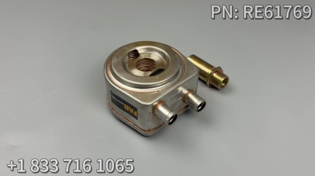 Oil Cooler RE61769 Fits for John Deere Engine 6059 4039 4239 5.9L 6.8L Tractor 940 2355 2650 2755 3300 3110 3650