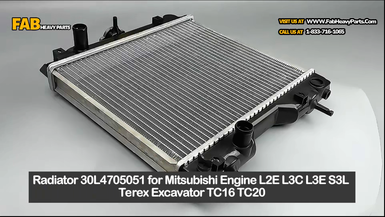 Radiator 30L4705051 for Mitsubishi Engine L2E L3C L3E S3L Terex Excavator TC16 TC20