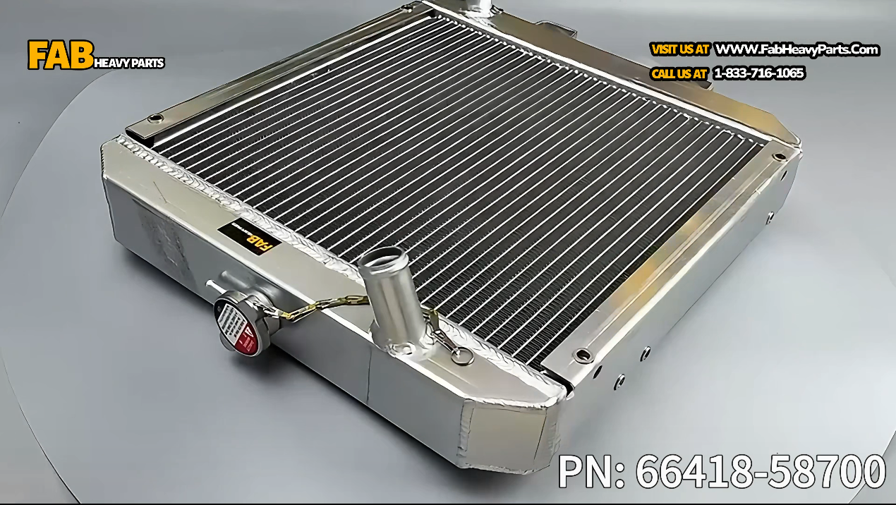 Radiator Assembly 66418-58700 Fits for Kubota Tractor B1750D B1750E B2150D B2150E B2150HSD B2150HSE