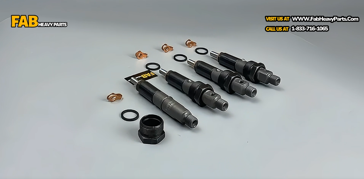 4X Fuel Injector J909475 Fits for Case 550E 550G 8