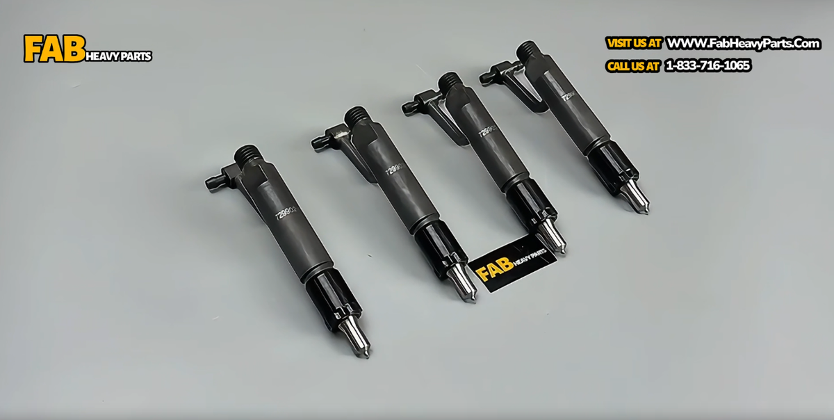 4 PCS Fuel Injector AT212037 729902-53200 for Yanmar Engine 4TNE98 4TNE98-SA Fits for John Deere Loader 304H