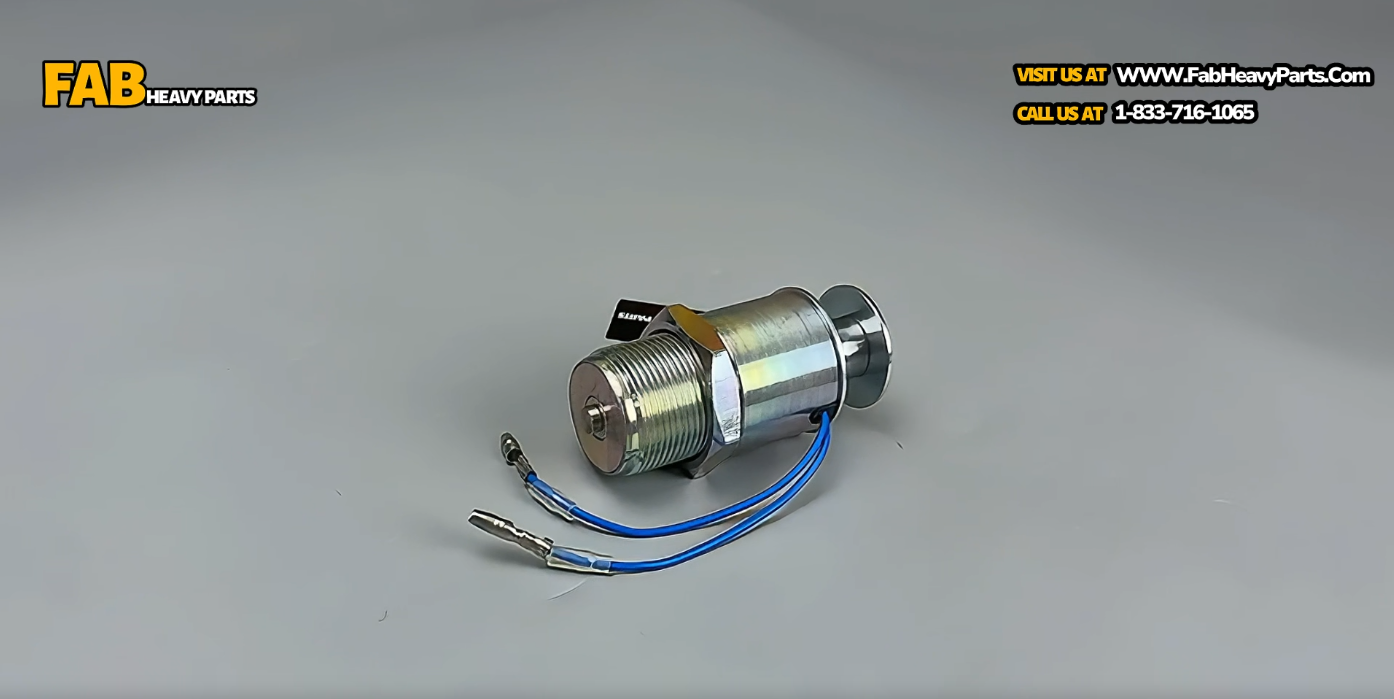 12V Fuel Shutoff Stop Solenoid 30A87-00060 for Mitsubishi K3B K3E K4D S3L S3L2Y1 Engine