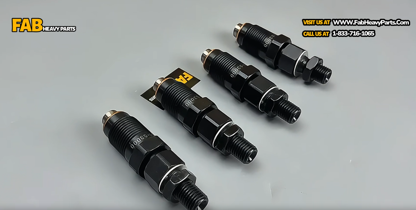 4 Piece Fuel Injector H1601-53000 Fits for Kubota Engine D905 D1005 D1105 V1205 V1505 Excavator KX41-2 KX41H KX61-2 KX71 KX91-2 