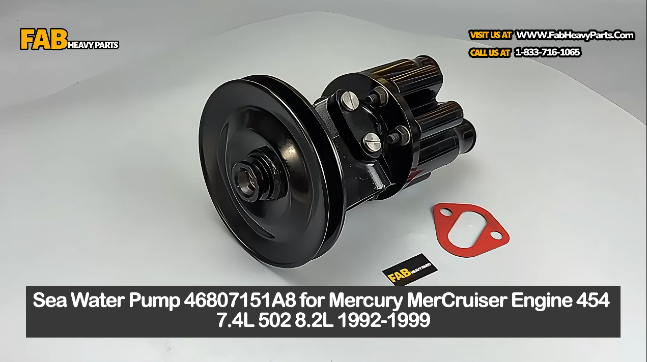 Sea Water Pump 46807151A8 for Mercury MerCruiser Engine 454 7.4L 502 8.2L 1992-1999