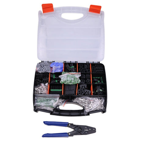 Pro Weather Pack Connector Kit WP - 1104 With Non - Ratcheting Crimp Tool - Fab Heavy Parts