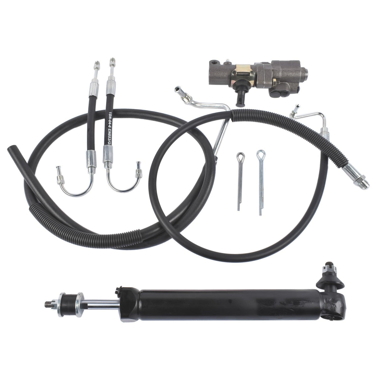 PS1A-PSV2-PSHKIT5 Power Steering Cylinder Valve Hoses Kit for Chevy Bel Air Impala 1960-1964 Base - Fab Heavy Parts