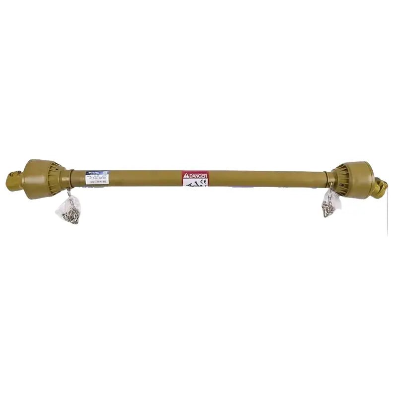 PTO Drive Shaft 1 3/8 Inch 6 Spline End T1 47 to 69 Inch Yellow for Tractor - Fab Heavy Parts